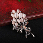 Load image into Gallery viewer, Opal Flower Brooche