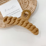 Load image into Gallery viewer, Solid color frosted hair clip