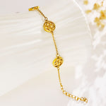 Load image into Gallery viewer, Flower pattern chain bracelet