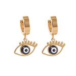 Load image into Gallery viewer, Evil Eye Stud Earring
