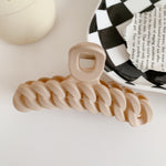 Load image into Gallery viewer, Solid color frosted hair clip