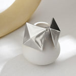 Load image into Gallery viewer, Big square stud silver earring