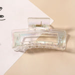 Load image into Gallery viewer, Rectangle Shape Transparent Hair clip