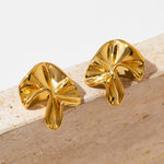 Load image into Gallery viewer, Irregular Hammered Statement Stud Earring