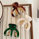 Load image into Gallery viewer, Metal tortise shell acetic acid hair claw