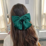 Load image into Gallery viewer, Satin cloth big bow hair clip