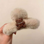 Load image into Gallery viewer, Korean Cute Bear Plush Hair