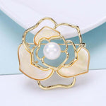Load image into Gallery viewer, Camellia Flower Broach