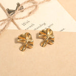 Load image into Gallery viewer, Irregular Hammered Statement Stud Earring