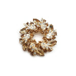 Load image into Gallery viewer, Crystal Flower Garland Brooch Pin