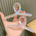 Load image into Gallery viewer, Crossed Transparent Hair Clip