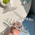 Load image into Gallery viewer, Crossed Transparent Hair Clip