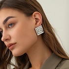 Load image into Gallery viewer, Spiral stud earring(silver)