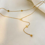 Load image into Gallery viewer, Double Layer Extended Tassel Necklace