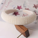 Load image into Gallery viewer, Full Covered Pearl Bridal Headband