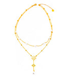 Load image into Gallery viewer, Double layers Pearls ShellsFlower Star Long Necklace