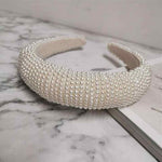 Load image into Gallery viewer, Full Covered Pearl Bridal Headband