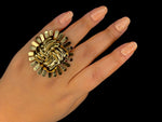 Load image into Gallery viewer, Big sunflower ring