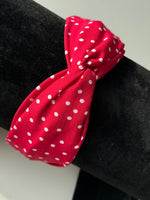 Load image into Gallery viewer, Cross knot polka dot headband
