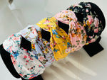Load image into Gallery viewer, Floral Print Knotted Wide Satin Headband