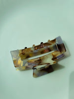 Load image into Gallery viewer, Marble Rectangle Korean Style Hair clip