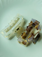 Load image into Gallery viewer, Marble Rectangle Korean Style Hair clip