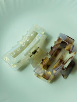 Load image into Gallery viewer, Marble Rectangle Korean Style Hair clip