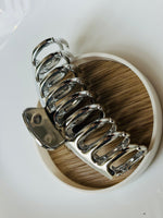 Load image into Gallery viewer, Silver Metal Colour Shark Hair Clip