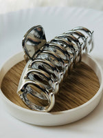 Load image into Gallery viewer, Silver Metal Colour Shark Hair Clip