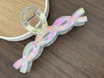 Load image into Gallery viewer, Twisted Transparent Hair Clip