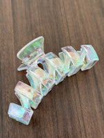 Load image into Gallery viewer, Zigzag Large Transparent Hair Claw