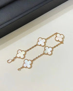 Load image into Gallery viewer, Four leaf clover charm bracelet