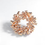 Load image into Gallery viewer, Crystal Flower Garland Brooch Pin