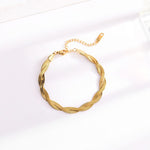 Load image into Gallery viewer, Snake chain bracelet (gold)