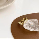 Load image into Gallery viewer, Gold plated engagement moissanite diamond ring