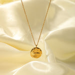 Load image into Gallery viewer, Creative Artist Abstract Irregular Textured Coin Pendant Necklace