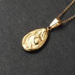 Load image into Gallery viewer, Lava Irregularly Folded Water Droplet Square pendent neckless