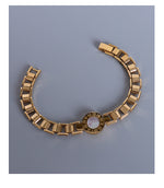 Load image into Gallery viewer, Roman numerals round watch style bracelet