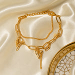 Load image into Gallery viewer, Star heart layererd bracelet