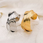 Load image into Gallery viewer, Open cuff gold and silver bangles