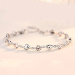 Load image into Gallery viewer, Temperament Hollow Heart Chain Bracelet