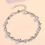 Load image into Gallery viewer, Temperament Hollow Heart Chain Bracelet