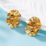 Load image into Gallery viewer, Vintage metal flower big earring