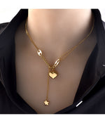 Load image into Gallery viewer, Star and heart charm pendent
