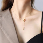 Load image into Gallery viewer, Square buckle necklace
