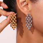 Load image into Gallery viewer, Watchband drop earring(gold and silver)