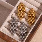 Load image into Gallery viewer, Watchband drop earring(gold and silver)