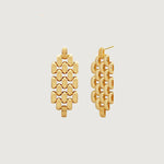 Load image into Gallery viewer, Watchband drop earring(gold and silver)