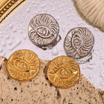 Load image into Gallery viewer, Vintage evil eye earring (gold, silver)