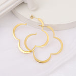 Load image into Gallery viewer, Four leaf clover hoop earring(hypoallergenic)